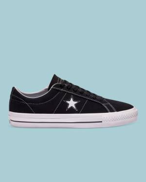 Converse CONS One Star Pro Suede Low Tops Shoes Black | CV-301MCX