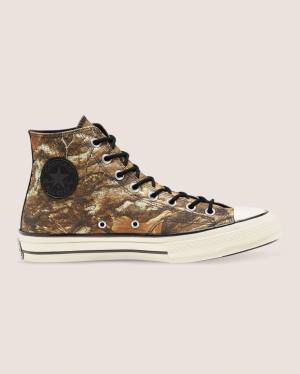 Converse Chuck 70 Realtree Edge Camo Print Utility High Tops Shoes Brown | CV-387DXO