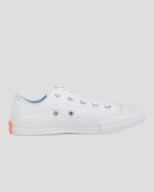 Converse Chuck Taylor All Star Sunny Side Print Low Tops Shoes White | CV-619SZK