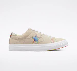 Converse One Star Pride Low Tops Shoes Red | CV-281HSA