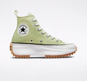 Converse Run Star Hike Platform Seasonal Color High Tops Shoes Olive / Black / White | CV-589KRV