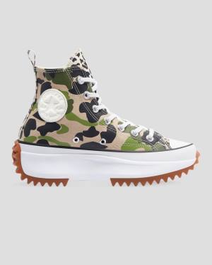 Converse Run Star Hike Wild Archive High Tops Shoes Camo | CV-748YNX