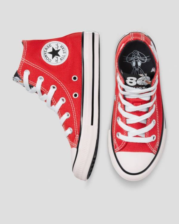 Converse Bugs Bunny Chuck Taylor All Star High Tops Shoes Red | CV-381GBI