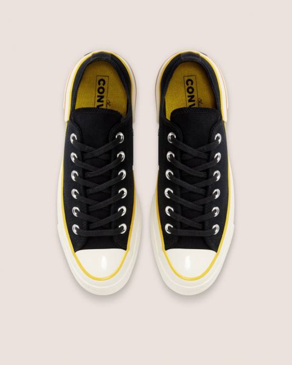 Converse Chuck 70 Hacked Heel Low Tops Shoes Black | CV-093BKU