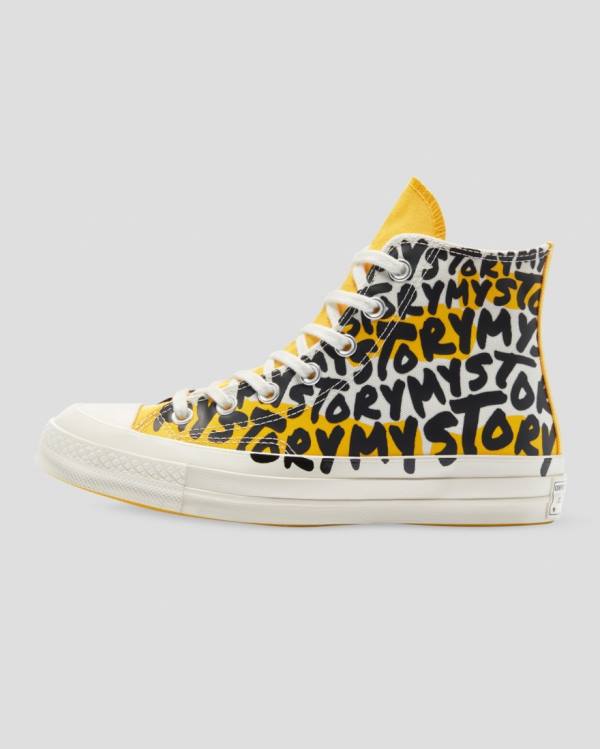 Converse Chuck 70 My Story High Tops Shoes Yellow | CV-527IHQ