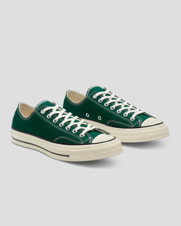 Converse Chuck 70 Organic Canvas Low Tops Shoes Green | CV-974MNL