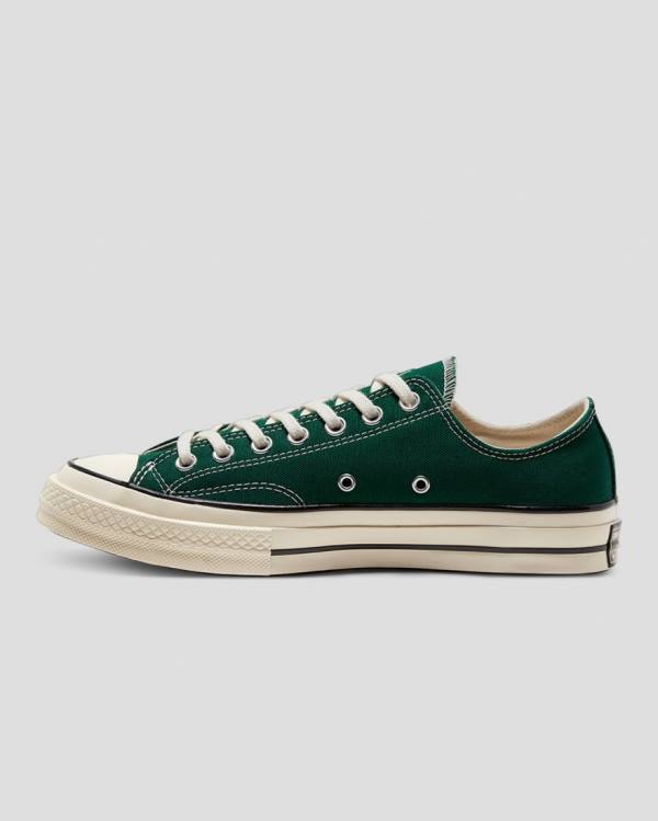 Converse Chuck 70 Organic Canvas Low Tops Shoes Green | CV-974MNL