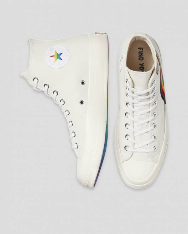 Converse Chuck 70 Pride High Tops Shoes Beige | CV-403ELT