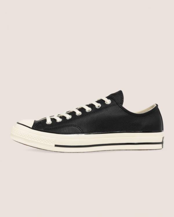 Converse Chuck 70 Seasonal Leather Low Tops Shoes Black | CV-923BIT