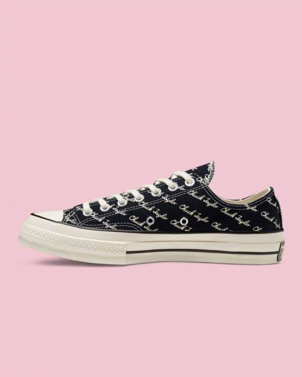 Converse Chuck 70 Signature Low Tops Shoes Black | CV-145IEP