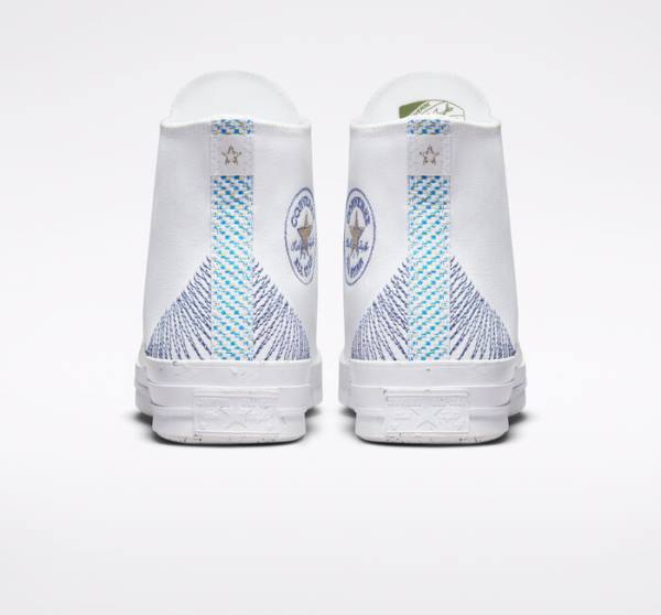 Converse Chuck 70 Stitched High Tops Shoes White / Indigo | CV-345VFM