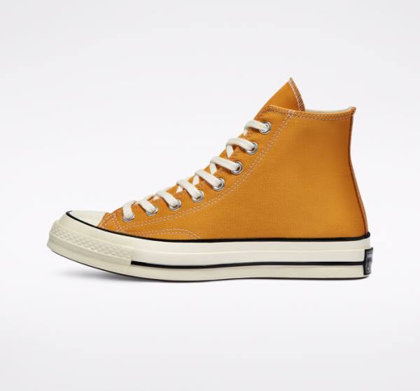 Converse Chuck 70 Sunflower Yellow High Tops Shoes Black | CV-682WCO