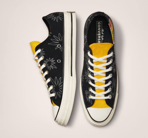 Converse Chuck 70 Sunny Floral Low Tops Shoes Black | CV-109JBD