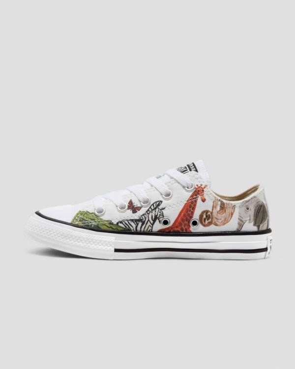 Converse Chuck Taylor All Star Animal Print Low Tops Shoes White | CV-560NPJ