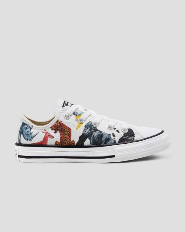 Converse Chuck Taylor All Star Animal Print Low Tops Shoes White | CV-560NPJ