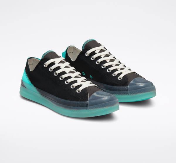 Converse Chuck Taylor All Star CX Stretch Canvas Low Tops Shoes Black / Turquoise | CV-847GTH