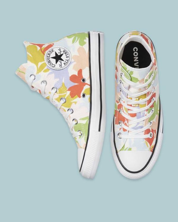 Converse Chuck Taylor All Star Garden Party All Over High Tops Shoes Beige | CV-561FMT