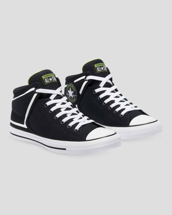 Converse Chuck Taylor All Star High Street Dramatic Nights High Tops Shoes Black | CV-341JOT