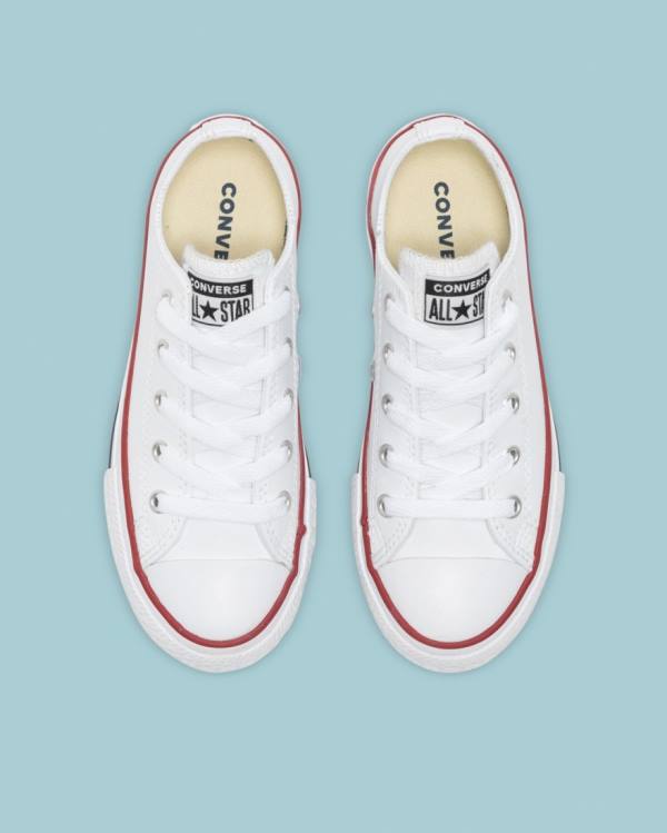 Converse Chuck Taylor All Star Leather Low Tops Shoes White | CV-723DLI