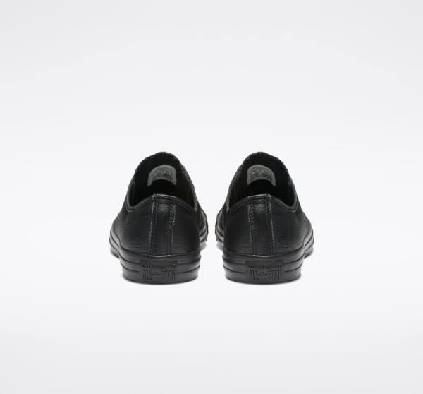 Converse Chuck Taylor All Star Leather Low Tops Shoes Black | CV-958HIR