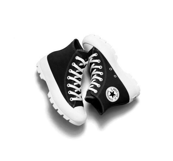 Converse Chuck Taylor All Star Lugged High Tops Shoes Black / White | CV-217ZFG