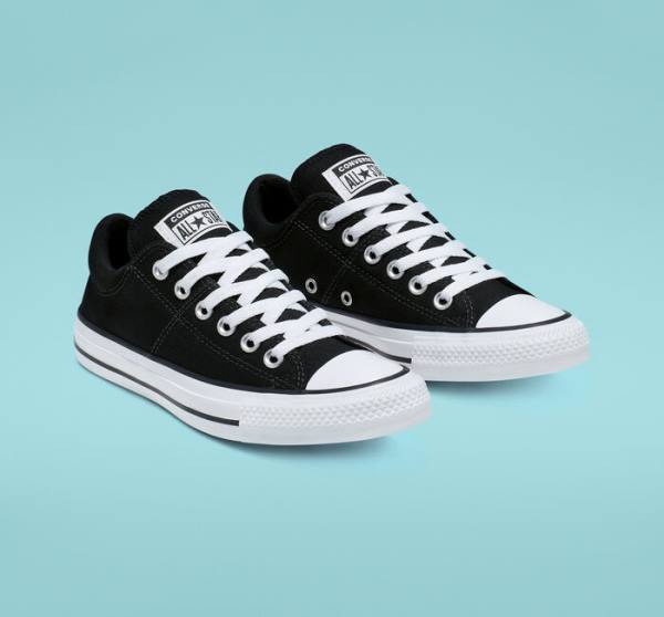 Converse Chuck Taylor All Star Madison Low Tops Shoes Black / White | CV-698JQR