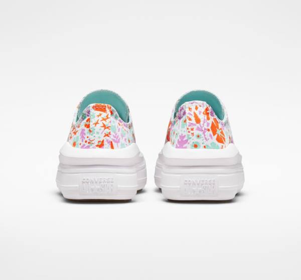 Converse Chuck Taylor All Star Move Platform Paper Floral Low Tops Shoes White / Light | CV-821TKI