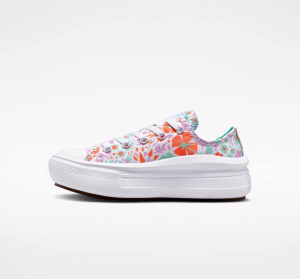 Converse Chuck Taylor All Star Move Platform Paper Floral Low Tops Shoes White / Light | CV-923SPN