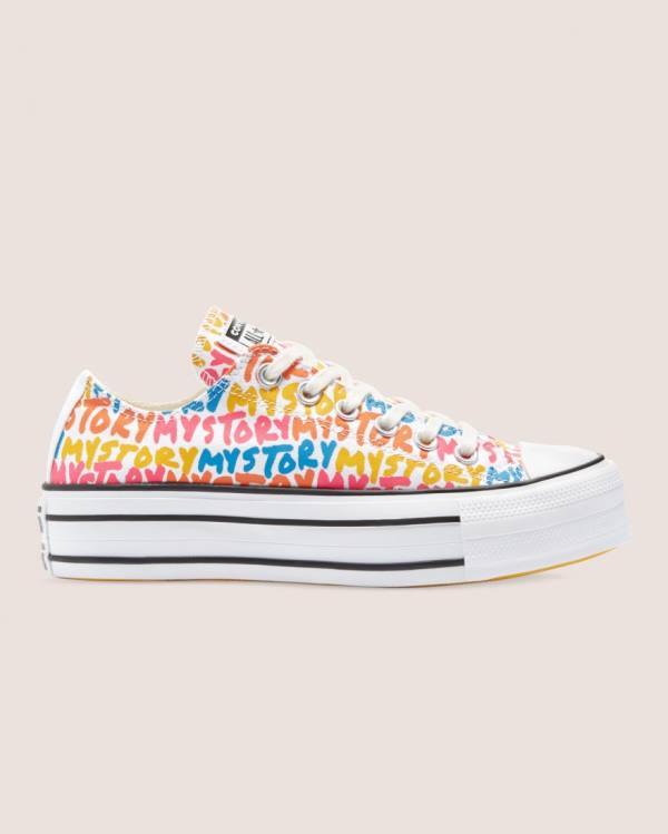 Converse Chuck Taylor All Star My Story Double Stacked Lift Low Tops Shoes Multicolor | CV-567KBT