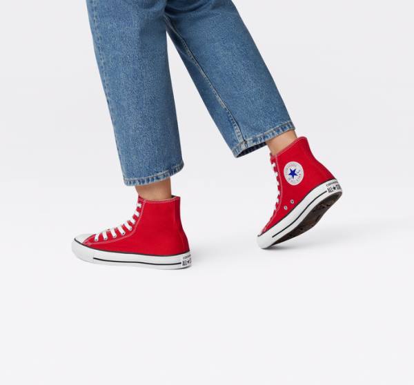 Converse Chuck Taylor All Star Red High Tops Shoes Red | CV-583EGN