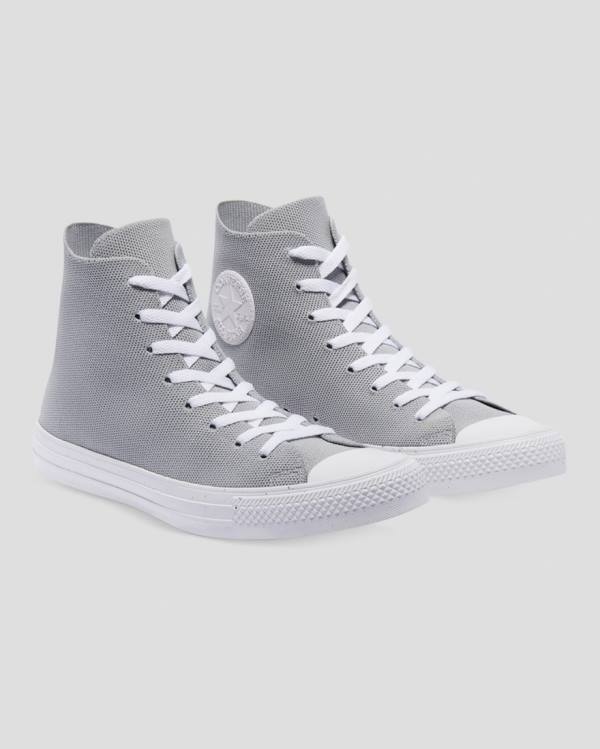 Converse Chuck Taylor All Star Renew Knit High Tops Shoes Grey | CV-924SAN