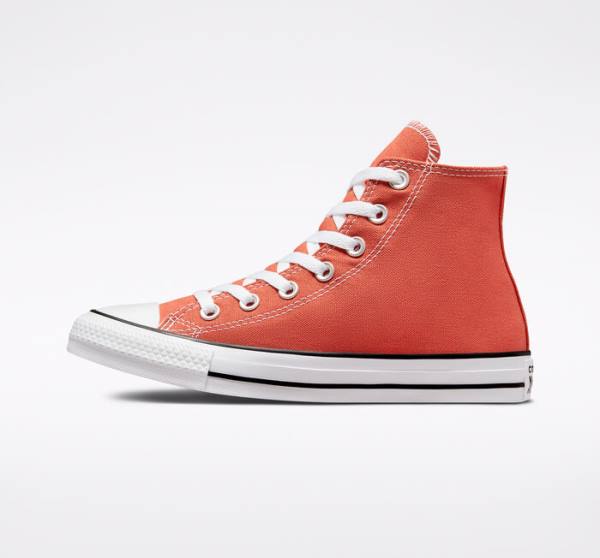 Converse Chuck Taylor All Star Seasonal Color High Tops Shoes Orange | CV-617CVY