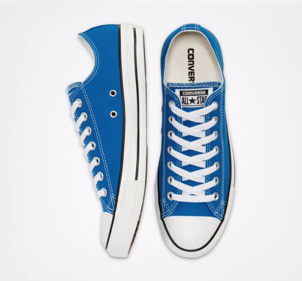 Converse Chuck Taylor All Star Seasonal Color Low Tops Shoes Blue | CV-935RTP