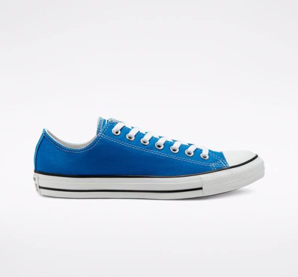 Converse Chuck Taylor All Star Seasonal Color Low Tops Shoes Blue | CV-935RTP