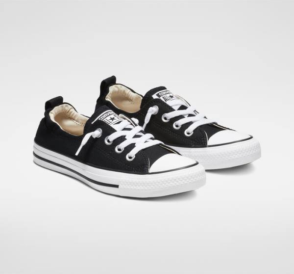 Converse Chuck Taylor All Star Shoreline Slip Low Tops Shoes Black | CV-710SBV