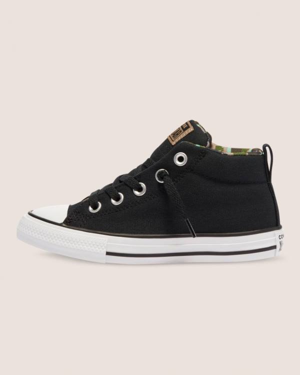 Converse Chuck Taylor All Star Street Digi Camo High Tops Shoes Black | CV-756KBI