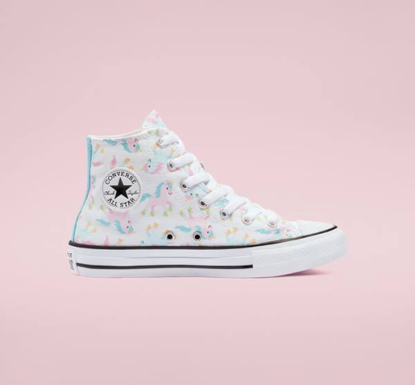 Converse Chuck Taylor All Star Unicons High Tops Shoes White / Multicolor / White | CV-697PAX