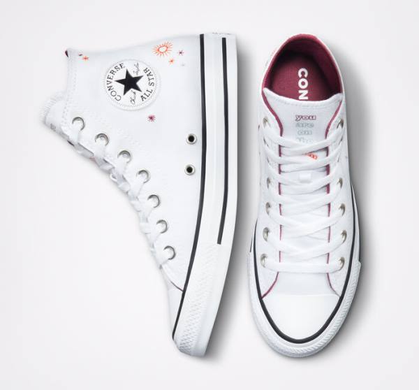 Converse Chuck Taylor All Star You Are On The Right Path High Tops Shoes White | CV-591TOA