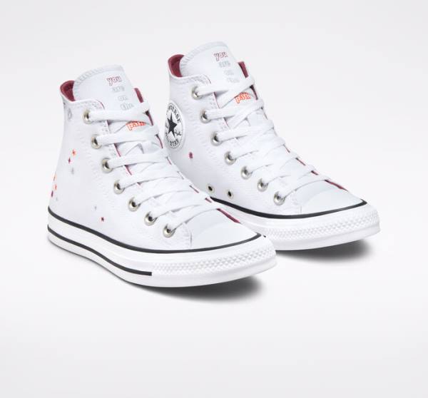 Converse Chuck Taylor All Star You Are On The Right Path High Tops Shoes White | CV-591TOA