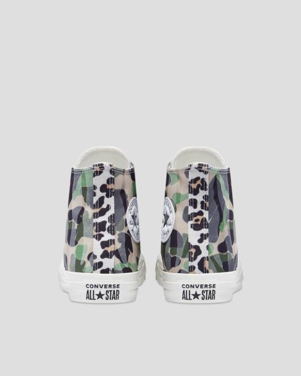 Converse Chuck Taylor Archive Print High Tops Shoes Camo | CV-692DMQ