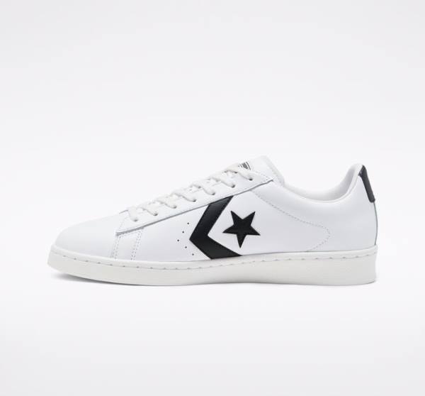 Converse OG Pro Leather Low Tops Shoes White / Black / White | CV-518SVZ