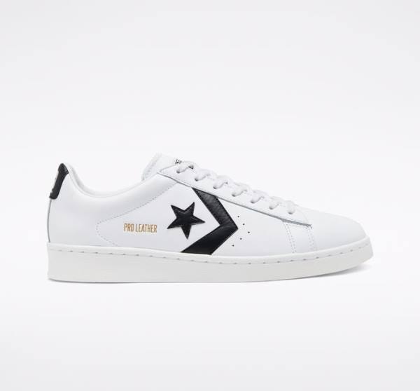 Converse OG Pro Leather Low Tops Shoes White / Black / White | CV-518SVZ