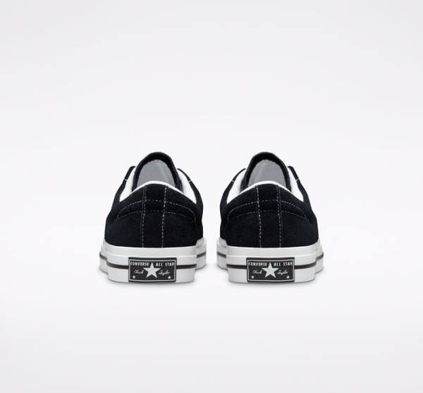 Converse One Star Low Tops Shoes Black / White | CV-215ZAJ