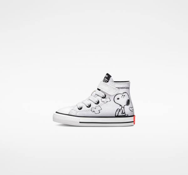 Converse Peanuts Chuck Taylor All Star Easy-On High Tops Shoes White / Black / Red | CV-235ZSM