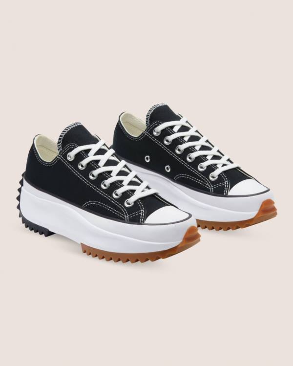 Converse Run Star Hike Canvas Low Tops Shoes Black | CV-637YIA