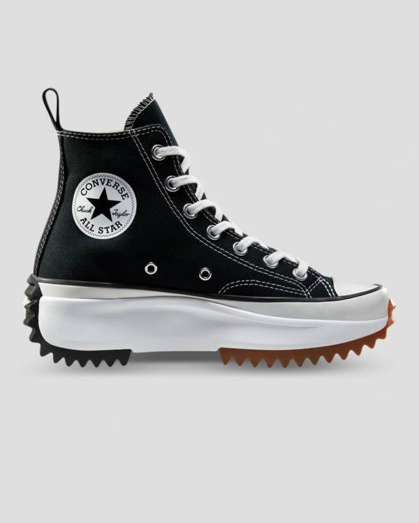 Converse Run Star Hike Lugged High Tops Shoes Black | CV-159TXC