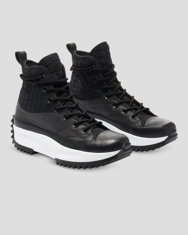 Converse Run Star Hike Platform Digital Explorer High Tops Shoes Black | CV-091LMP