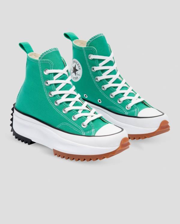 Converse Run Star Hike Seasonal Colour High Tops Shoes Green | CV-458SJM