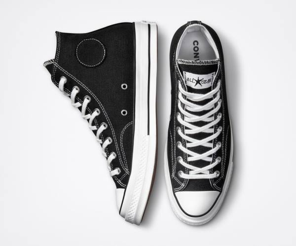 Converse Stussy Chuck 70 High Tops Shoes Black / White | CV-014HDR