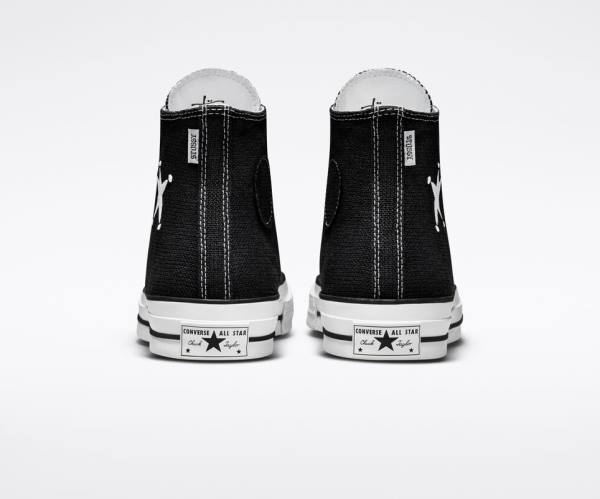 Converse Stussy Chuck 70 High Tops Shoes Black / White | CV-014HDR